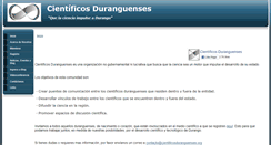 Desktop Screenshot of cientificosduranguenses.org